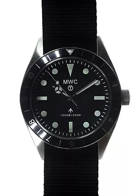 MWC Classic 1960s Pattern Mechanical Hybrid Dual Time Zone Divers Pattern Watch • $275