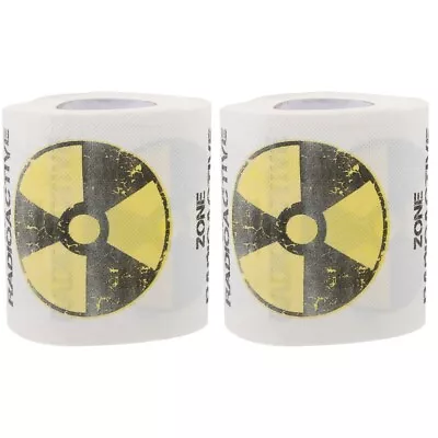  2 Rolls Of Themed Party Toilet Paper Tissue Paper Towel Bathroom Home Office • £11.45
