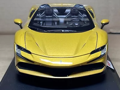 MAISTO 1:18 Diecast Model Car Special Edition Ferrari SF90 Spider 🟨 Gold 🟨 • $44.52