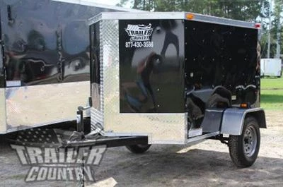 $2995 • Buy NEW 2023 4x6 4 X 6 V-Nosed Enclosed Cargo Motorcycle Bike Trailer
