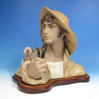 Lladro Porcelain Figurine - 2108 - Fisherman Bust & Wooden Base - Salvador Debon • $450