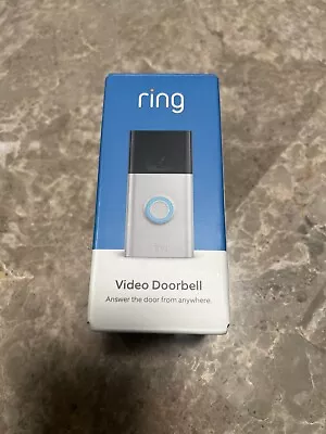 Ring 1080p HD Wireless Video Doorbell - Satin Nickel - 2ND GEN. -New- Free Ship. • $40