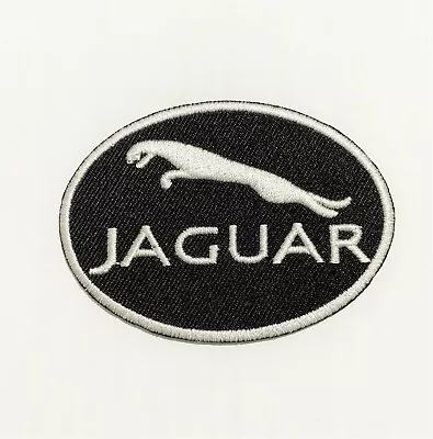 Jaguar Round Logo Badge/patch Iron/sew Embroiderd Badge • £2.85