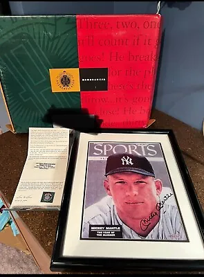 Upper Deck Authenticated Mickey Mantle 8x10 Signed Picture W/Box & Matching Card • $950