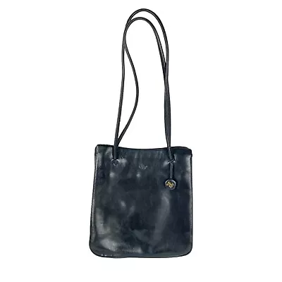 Monsac Black Classic Shoulder Bag Genuine Leather Tote Career Business  Purse • $33.58