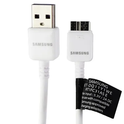 Samsung 5Ft Charge And Sync Cable (ET-DQ11Y1WE) For Micro USB3.0 Devices - White • $6.55