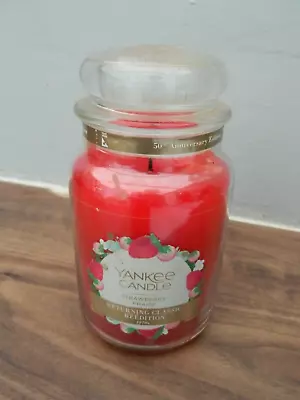 Yankee Candle - Large Jar Candle - 50th Anniversary Edition - Strawberry Fraise • £6