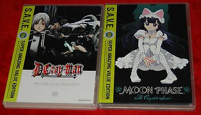 S.a.v.e. Moonphase & D.gray-man Season 2 Dvd 4 Disc Set Funimation Anime • $40.99