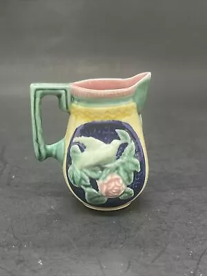 Doll House Size Majolica Style Bird Tiny Pitcher 2.25” • $18