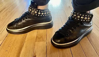 Alexander Mcqueen Sneakers Men Sz 40 Unique Design.  Read Desc. Black W Stud C • $20