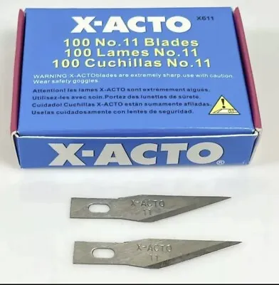 100Pcs For X-ACTO Knife Scoring Sharp #11 Blades EXacto Set Hobby Craft Arts USA • $19.99