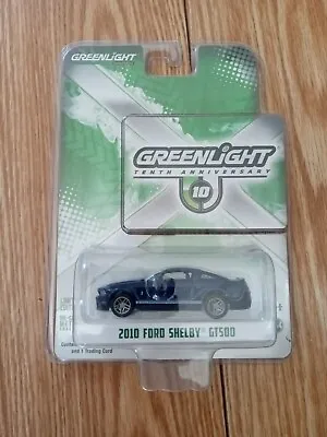 Greenlight Tenth Anniversary 2010 Ford Shelby GT500 Kona Blue (Rare) • $36