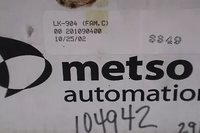 Metso Automation Lk-904 Linkage Kit Stock #3259 • $39.99