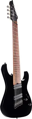 Ibanez Model RGMS8BK Multi Scale 8 String Electric Guitar - Black • $699.99