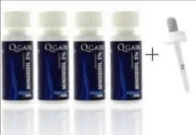 Qgain Minoxidil 5% For MEN Hair Growth Treatment 4 Months Supply • £37.99