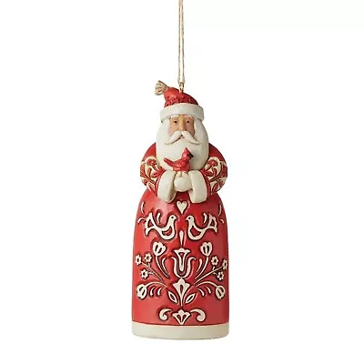 $17.55 • Buy Jim Shore NORDIC NOEL SANTA WITH CARDINAL HANGING ORNAMENT 6010838 NEW 2022