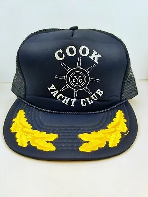 Vtg Cook Yacht Club Trucker Hat Snapback Dad Cap Vintage New • $15