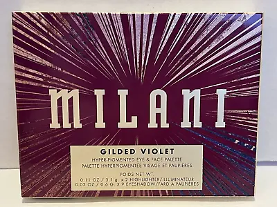 Milani Gilded Violet Hyper-Pigmented Eye & Face  Palette NIB • $12.50