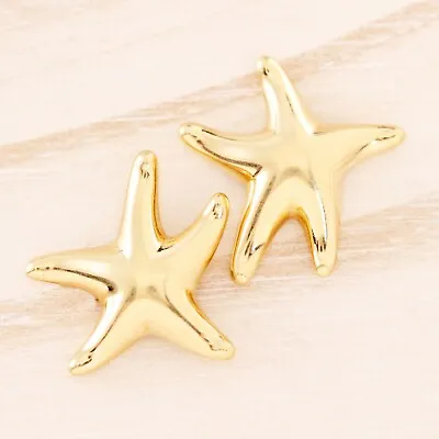 £777.26 • Buy Tiffany & Co.  Elsa Peretti Spain 18k Yellow Gold Figural Starfish Stud Earrings