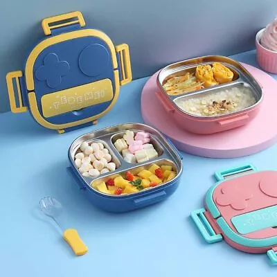 $14.06 • Buy Food Warmer Kids School Lunch Box Thermal Insulated Container W/ Compartments