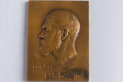 £89.99 • Buy 1938- France-georges Urbain-death Bronze Plaque Medal