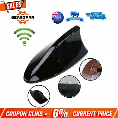 Black Universal Car Roof Radio AM/FM Signal Shark Fin Style Aerial Antenna Jpjub • $10.26