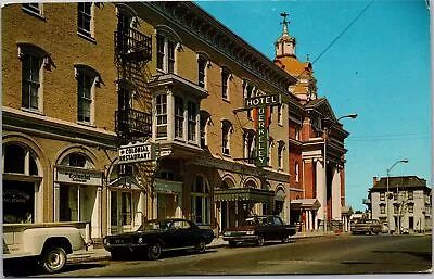 Postcard WV Martinsburg  Street Scene  Restauarnt Hotel Berkeley Cars • $9.99