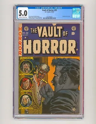 1954 EC Vault Of Horror #32 CGC 5.0 Censored • $700