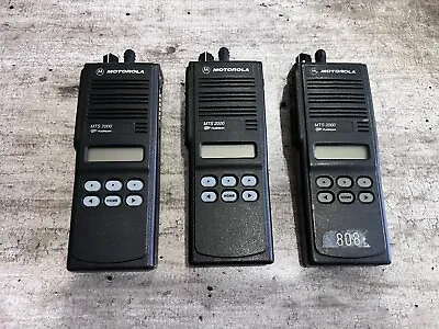 Lot Of 3 Used Motorola MTS2000 UHF Portable Radio No Battery A6 • $89.99