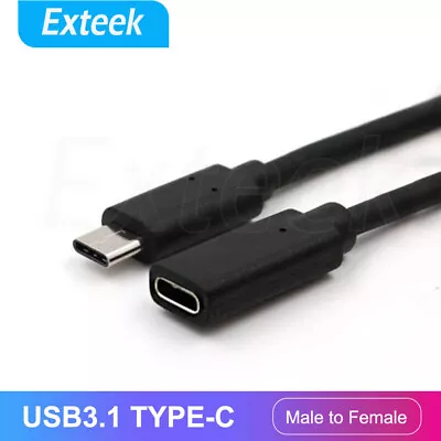 $6.78 • Buy USB 3.1 Type-c Extension Charging Cable USB-C Male To Female Cord Lead Adapter