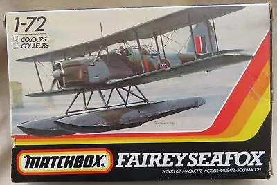 FAIREY SEAFOX Matchbox PK-36 1/72 Model Kit Royal Navy Searchplane • £4.99