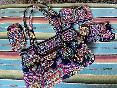 2009 Retired Vera Bradley Symphony Of Hues Bundle Tote Purse Wallets Sunglass • $100