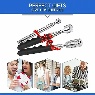 3pcs Magnet Pickup Stick Tool Telescoping Include 8 Lb LED Light Grabber Extend • $8.04