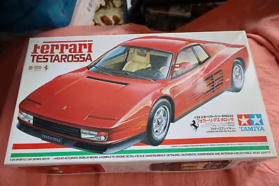 Tamiya Plastic Model Kit Ferrari Testarossa 1?24 Scale All Parts Sealed • £64.95