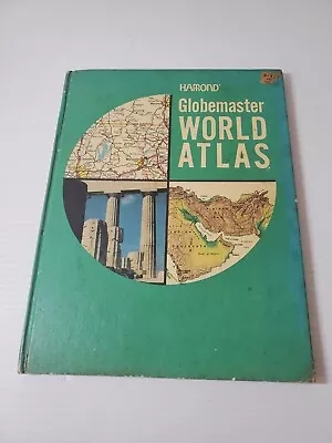Hammond's Globemaster World Atlas 1973 Vintage World Map Travel • $14.99