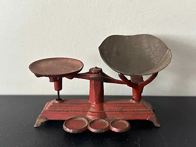 Miniature Antique Vintage Ornate Cast Iron Toy Scale #3 • $40