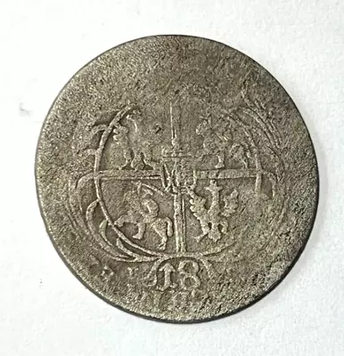 Medieval Poland Silver Coin Lithuania AR Ort (1/4 Thaller) August (1733-1763) • $29.99