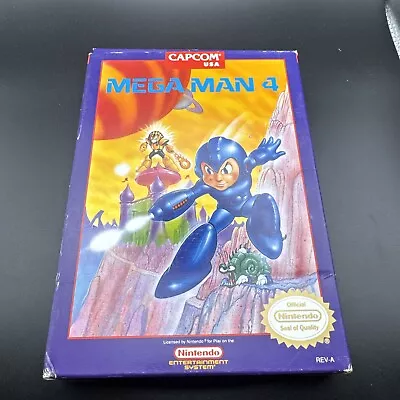 Mega Man IV 4 Megaman Nintendo NES - Complete CIB - US Ver - Authentic • $269