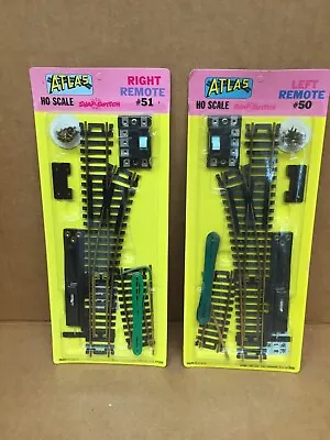 Vintage Atlas Ho Scale Train Track Left & Right Remote #50 51 Snap Switches Mint • $29.95