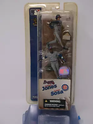 2004 McFarlane MLB  2 Pack Figures CHIPPER JONES & SAMMY SOSA Braves Cubs • $17.99