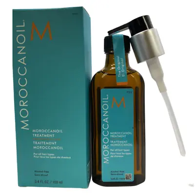 Moroccanoil Treatment Oil Original 3.4oz / 100ml With Pump For All Hair Types • $30.99