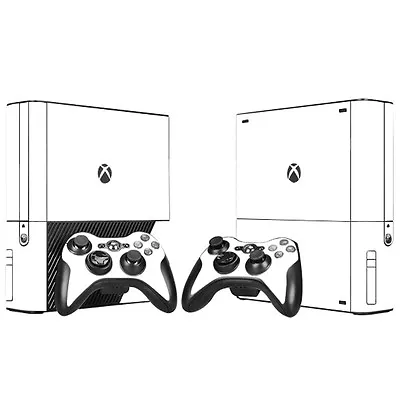$24.95 • Buy Xbox 360 E Console Skin Decal Sticker White Classic + 2 Controller Custom Design