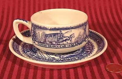 B&O Baltimore Ohio RAILROAD CENTENNIAL Antique China Demitasse Cup Saucer 1927 • $69.99