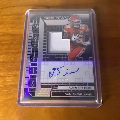 Damien Williams Obsidian 2020 Patch Autograph /100   • $3