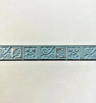 £1.30 • Buy Metallic Jade Decorative Desiqn Ceramic Border Tiles 70x200mm Wall Tiles