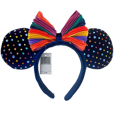 Minnie Ears Mickey Mouse Headband 2022 Disney Parks Rainbow Pride Felt Studded • $14.23