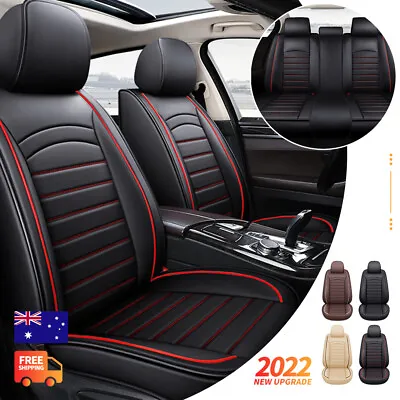 $102.99 • Buy Leather Seat Covers Full Set Front Rear For Holden Astra Colorado Cruze Captiva
