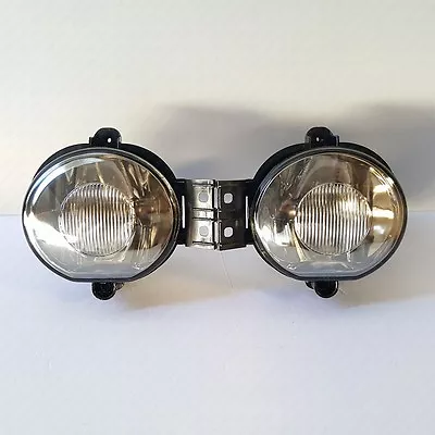 SMOKE Lens Fog Lights With Bulbs Pair For 2002-2009 Dodge RAM 1500 2500 3500 • $25.97