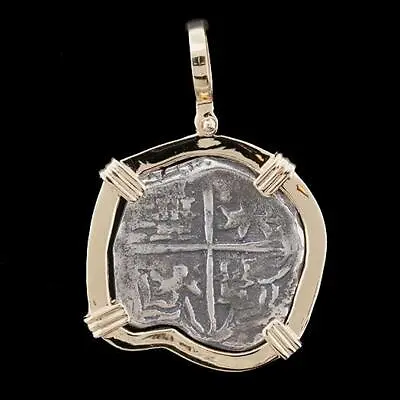 Atocha Sunken Treasure Jewelry - Large Museum Reale Silver Coin Pendant • $419.95