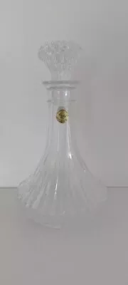 Vintage Garanti Genuine Lead Glass Crystal Decanter & Stopper 24.5cm High • £10